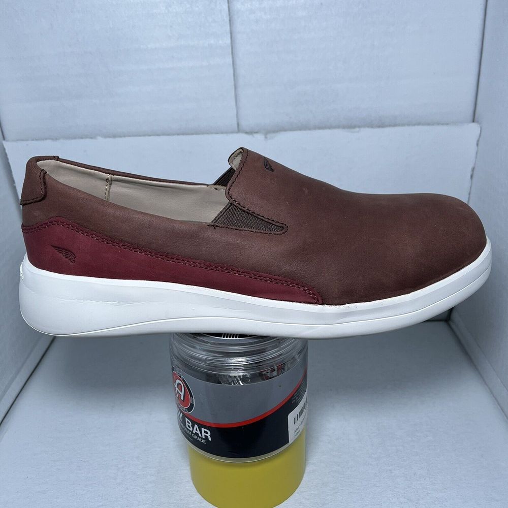 Red Wing Women's Brown Leather Cross Lite Slip On Shoes Aluminum Toe Size 8 - Picture 3 of 11